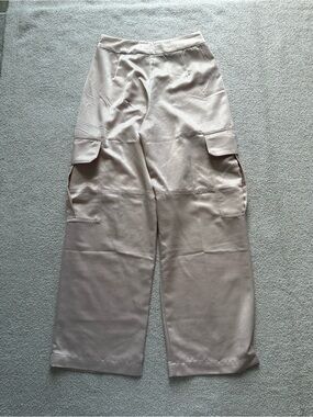 Grey Lab Satin Cargo Pant